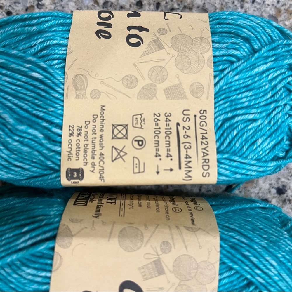 Cotton to the Core Yarn - Teal - Picture 3 of 4